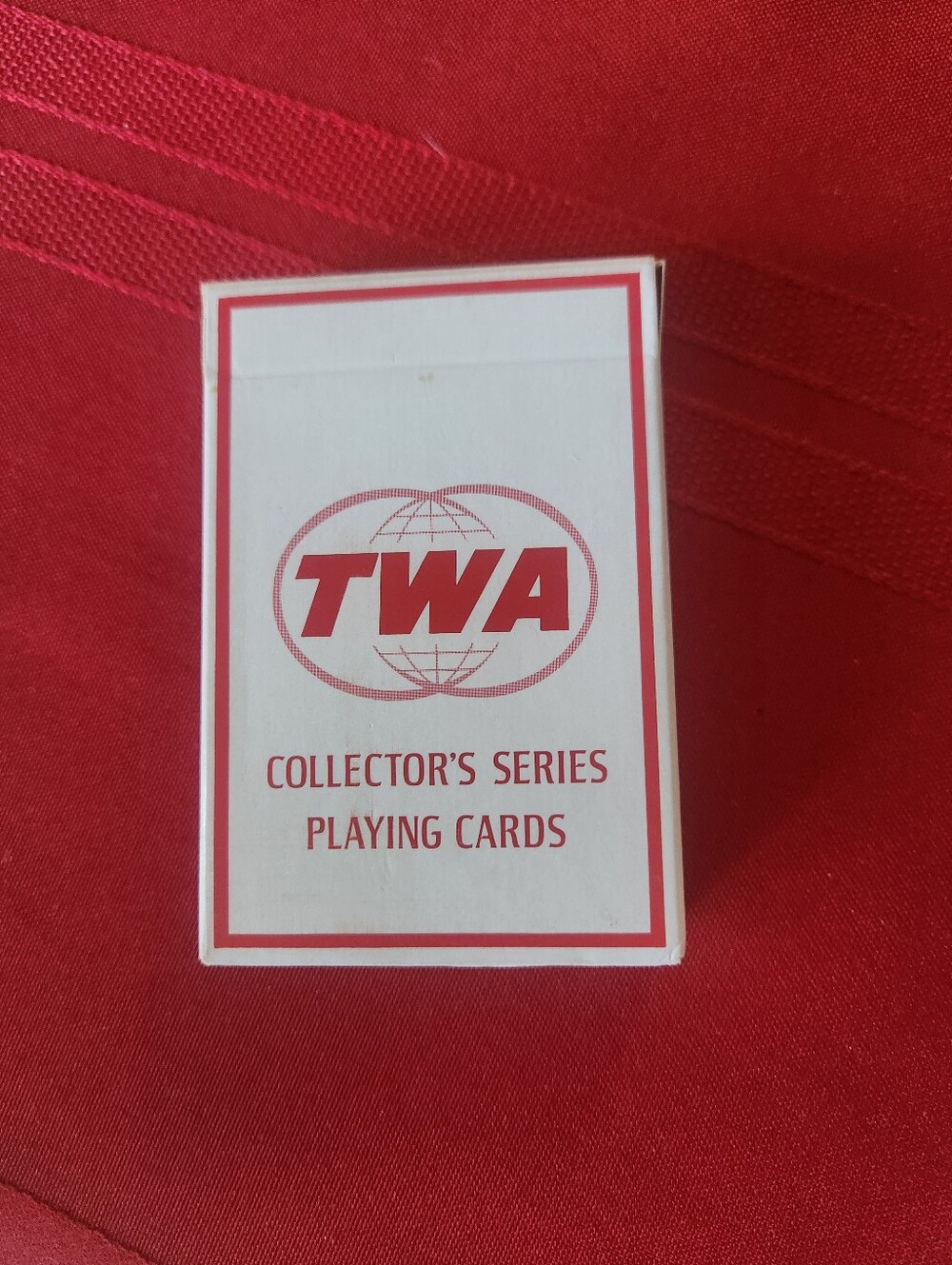 Vintage TWA Collector's Series Playing Cards - Red